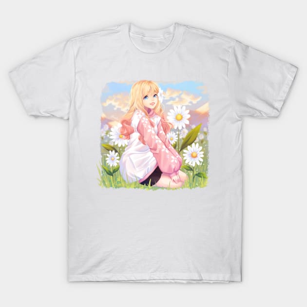 Flower field - Xi Yui 🌼 T-Shirt by Hunnie's cove